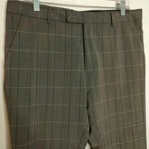 Dark Academia Men's Wool Blend Plaid Trouser 50 Classic Black John Varvatos